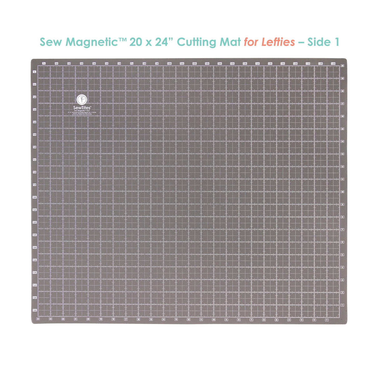 Sew Magnetic Self-Healing Cutting Mat - Double-Sided Magnetic Cutting Mat, 20" X 24", Right-Handed, Left-Handed (1 Unit)