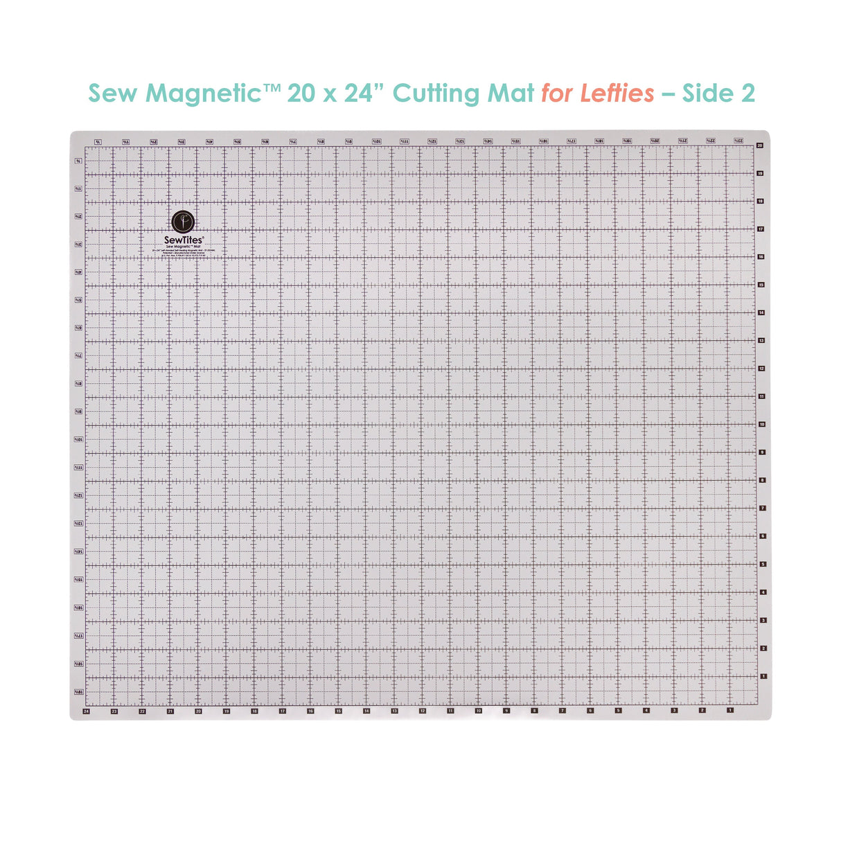 Sew Magnetic Self-Healing Cutting Mat - Double-Sided Magnetic Cutting Mat, 20" X 24", Right-Handed, Left-Handed (1 Unit)