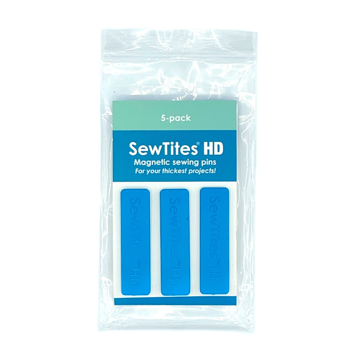 SewTites HDs Magnetic Sewing Pins - Heavy Duty, 2.125" X .5625" (5 Pack)