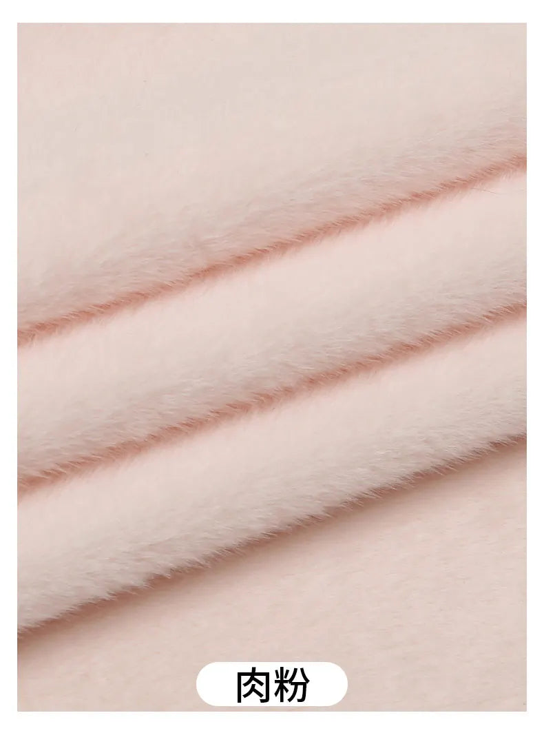 50x50cm 5mm Soft Breathable Elastic Faux Fur Fabric for Sewing Plush Toy Doll Scarf Hat Decorative Cloth Handmade DIY Fabrics