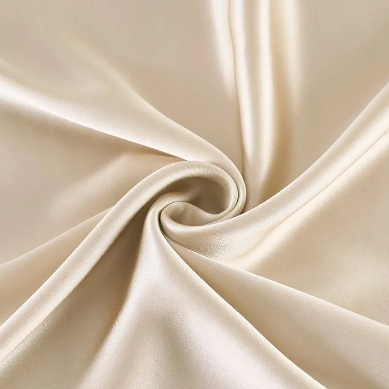 100% Mulberry Stain Silk Fabric 22 Momme Width 114cm Plain Dyed Silk Super Smooth For Wedding DIY Dress Clothing Bedding