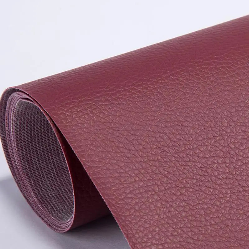25*60 Cm Self Adhesive Leather Litchi Peel PU Leather Synthetic Superstrong Viscosity Crafts Repair Patch Sutureless
