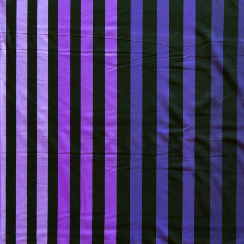 Swim Knit Poly Spandex Shades of Purple Stripe