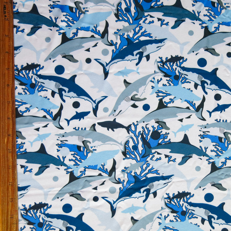 Sharks Flow Stretch Boardshort Fabric UPF 50+