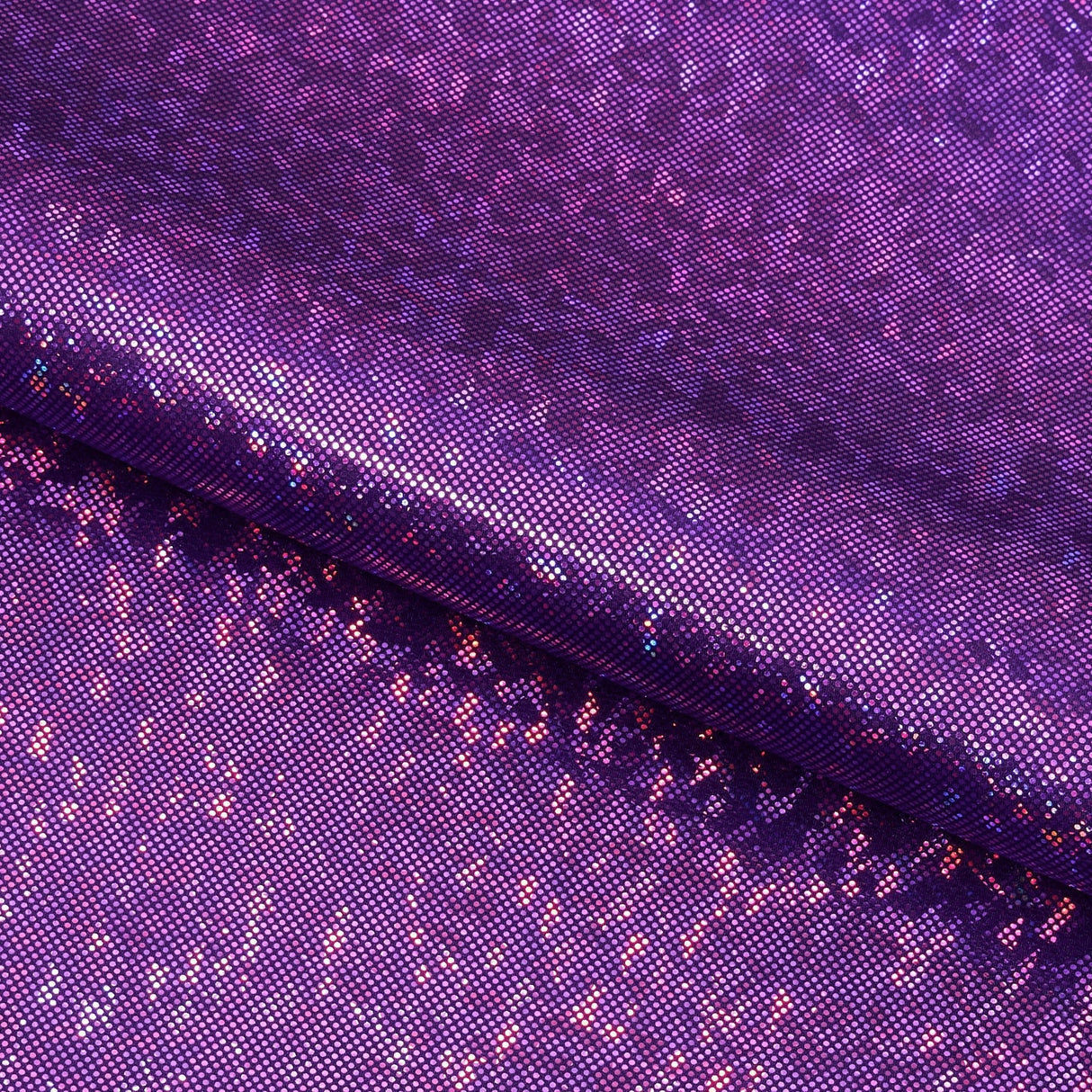 Shattered Glass Foiled Spandex Nylon Spandex Fabric - 4-Way Stretch, Holographic Shattered Glass Foil, 54" Width, 208 GSM (1 Yard)
