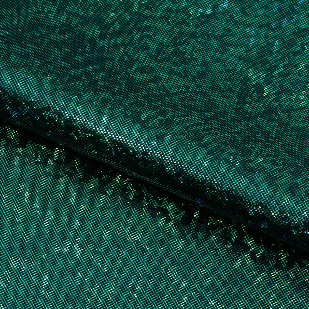 Foiled Spandex Shattered Glass Fabric