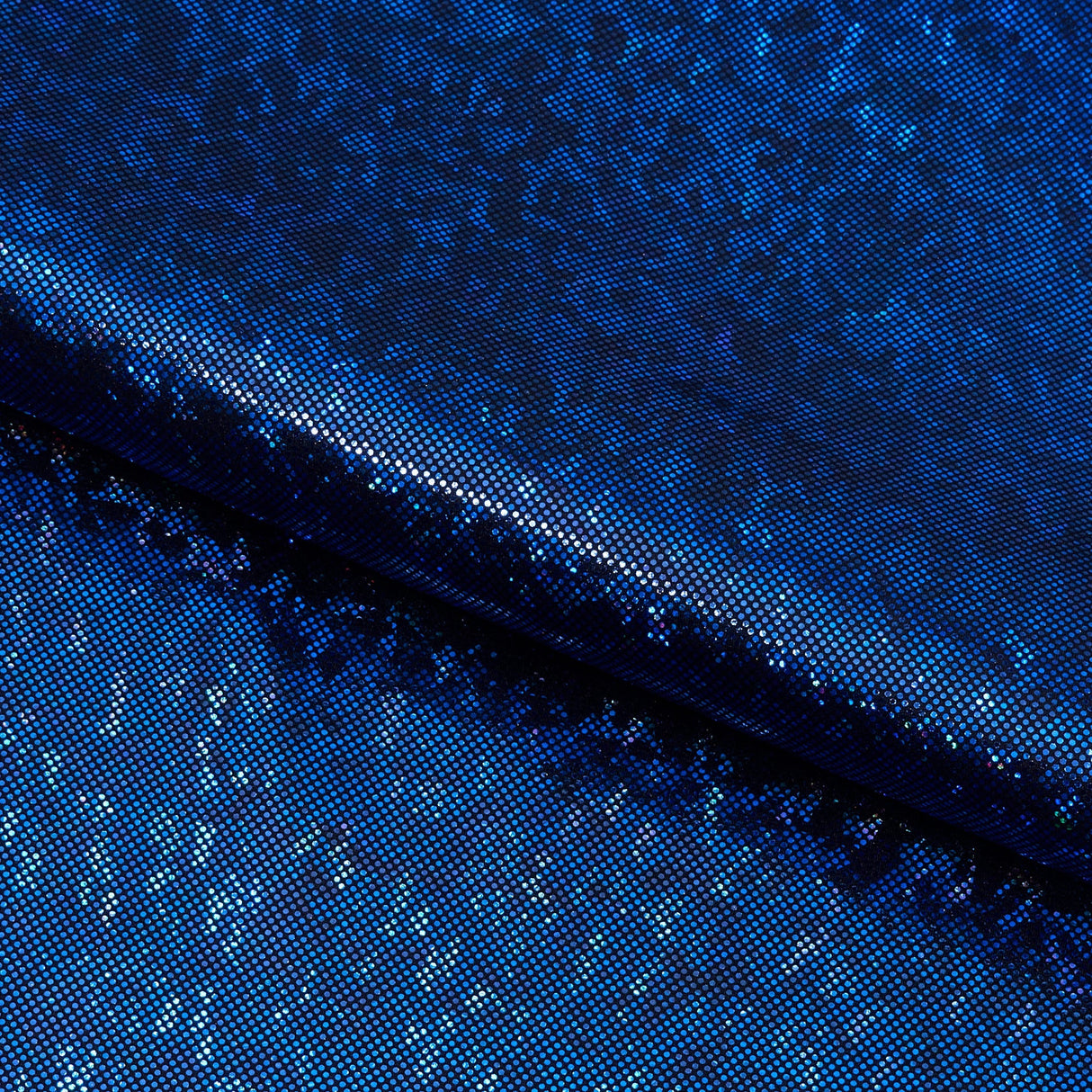 Shattered Glass Foiled Spandex Fabric - Holographic Shattered Glass Foil, 54" Width (1 Yard)
