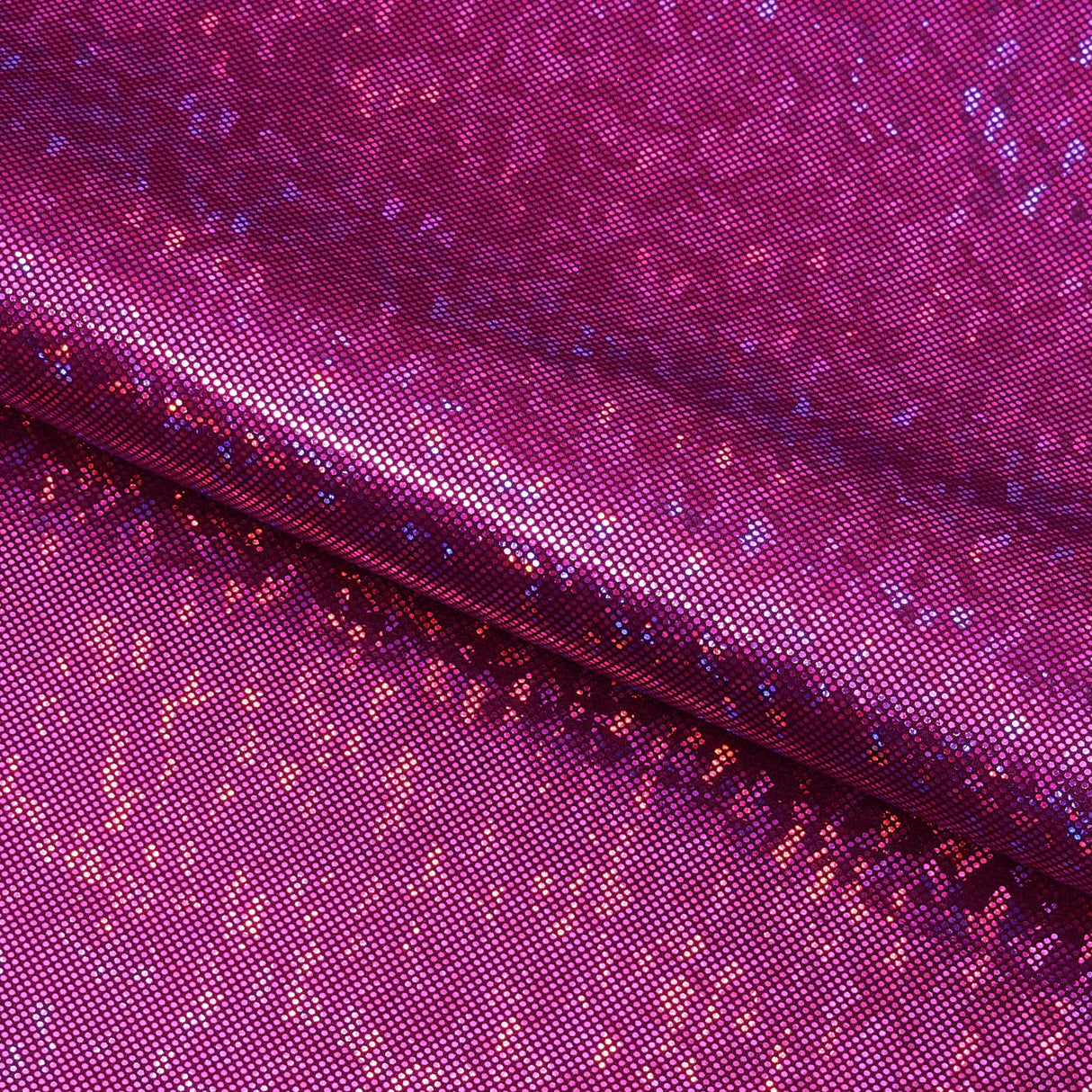 Shattered Glass Foiled Spandex Fabric - Holographic Shattered Glass Foil, 54" Width (1 Yard)