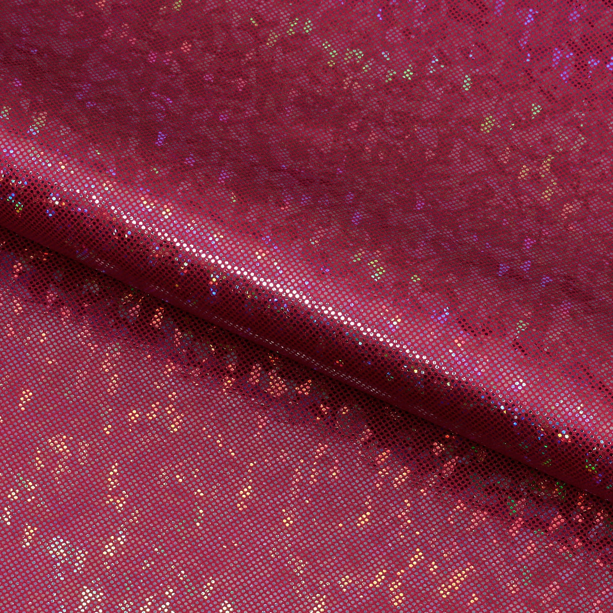 Shattered Glass Foiled Spandex Fabric - Holographic Shattered Glass Foil, 54" Width (1 Yard)