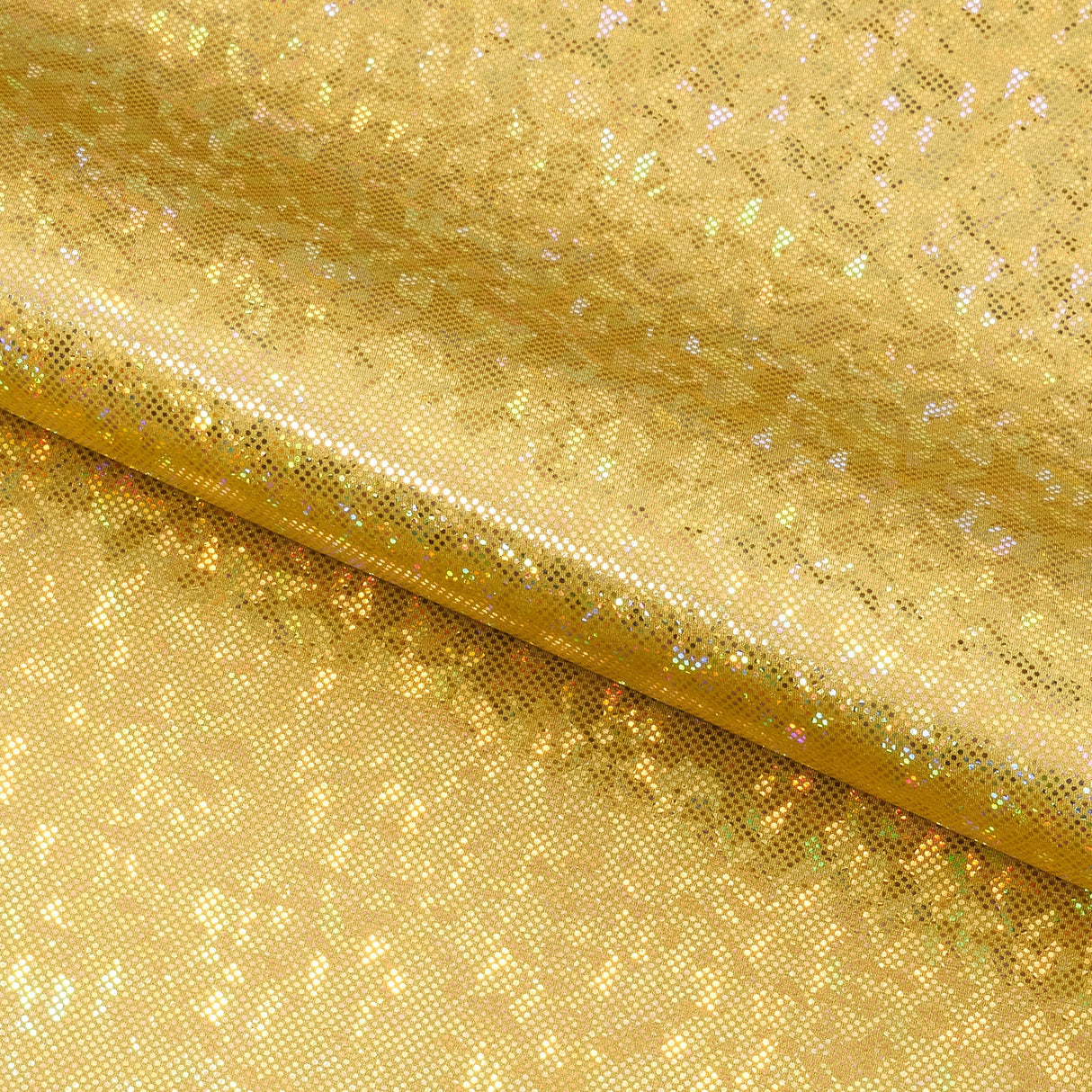Shattered Glass Foiled Spandex Fabric - Holographic Shattered Glass Foil, 54" Width (1 Yard)