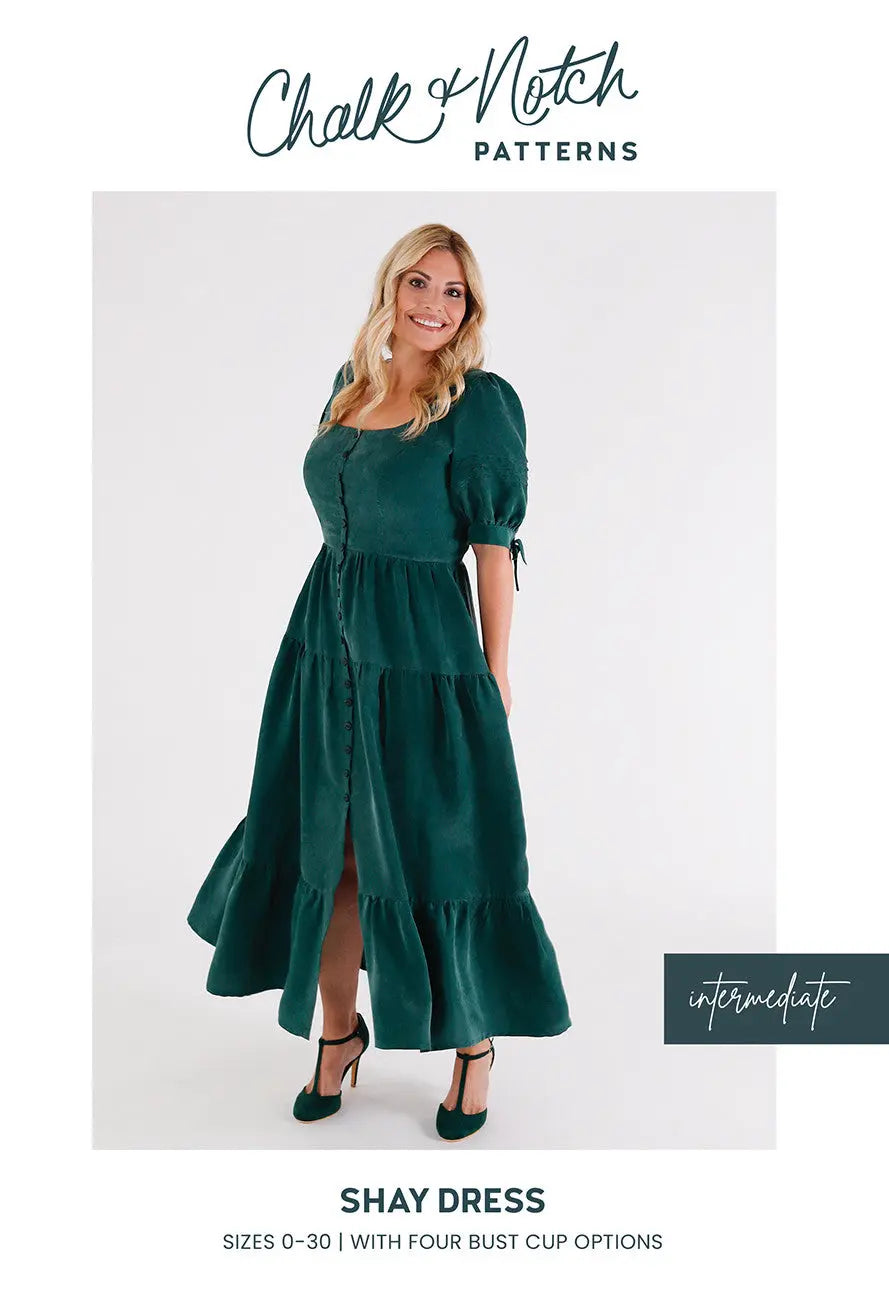 Printed Paper Pattern Shay Maxi Dress