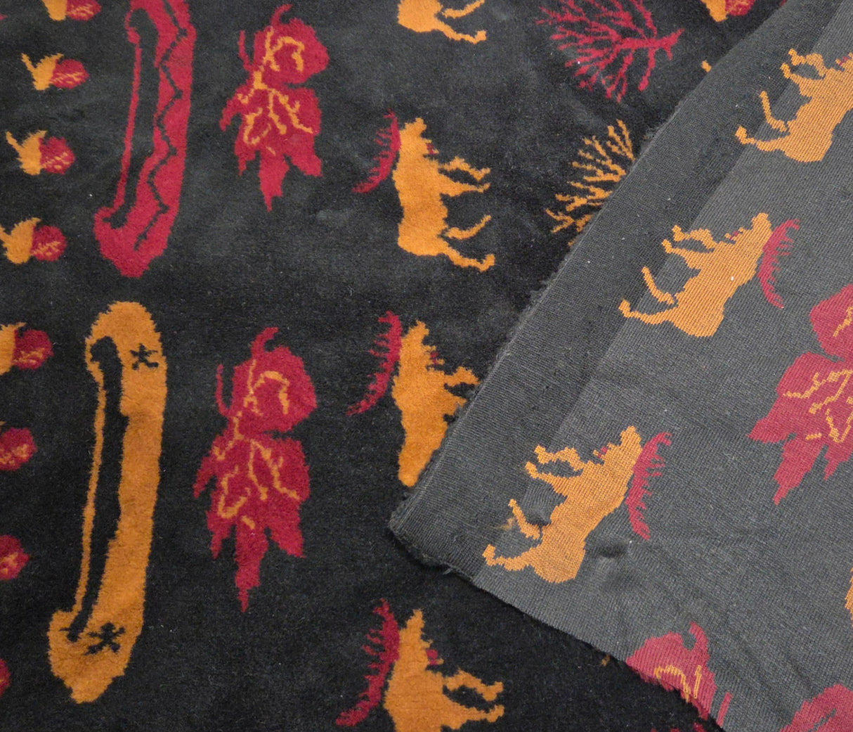 Sherpa Fleece Moose Canoe Print