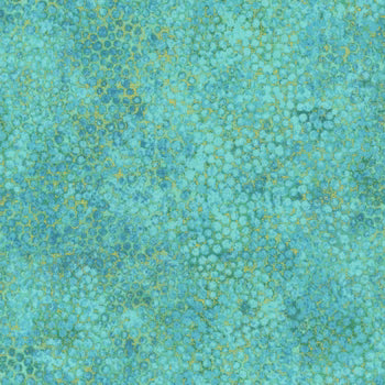 Cotton Print Shimmer Lagoon Fabric 44/45" Width