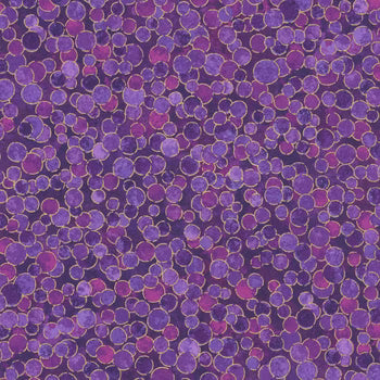 Cotton Print Shimmer Pansy 44/45 Fabric