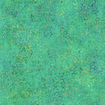 Cotton Print Shimmer Peacock Fabric 44/45"