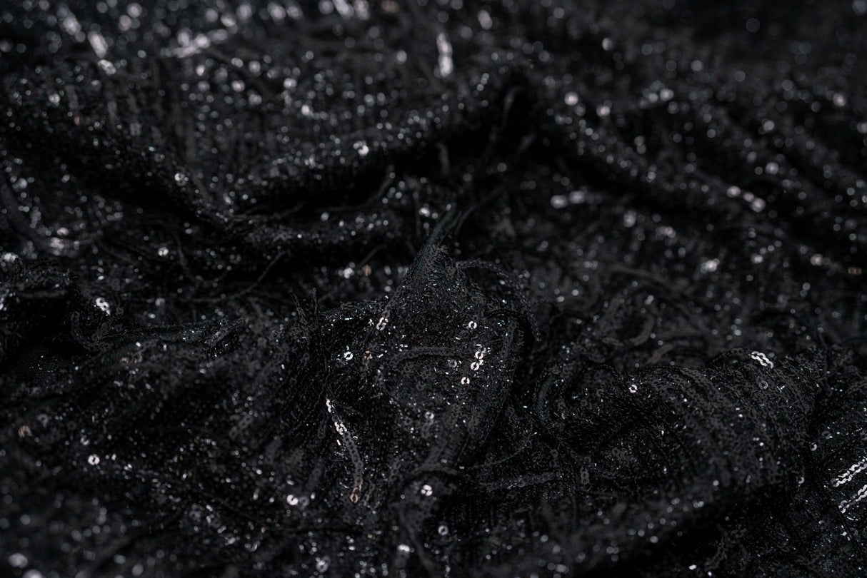Sequin Mesh Polyester Fabric