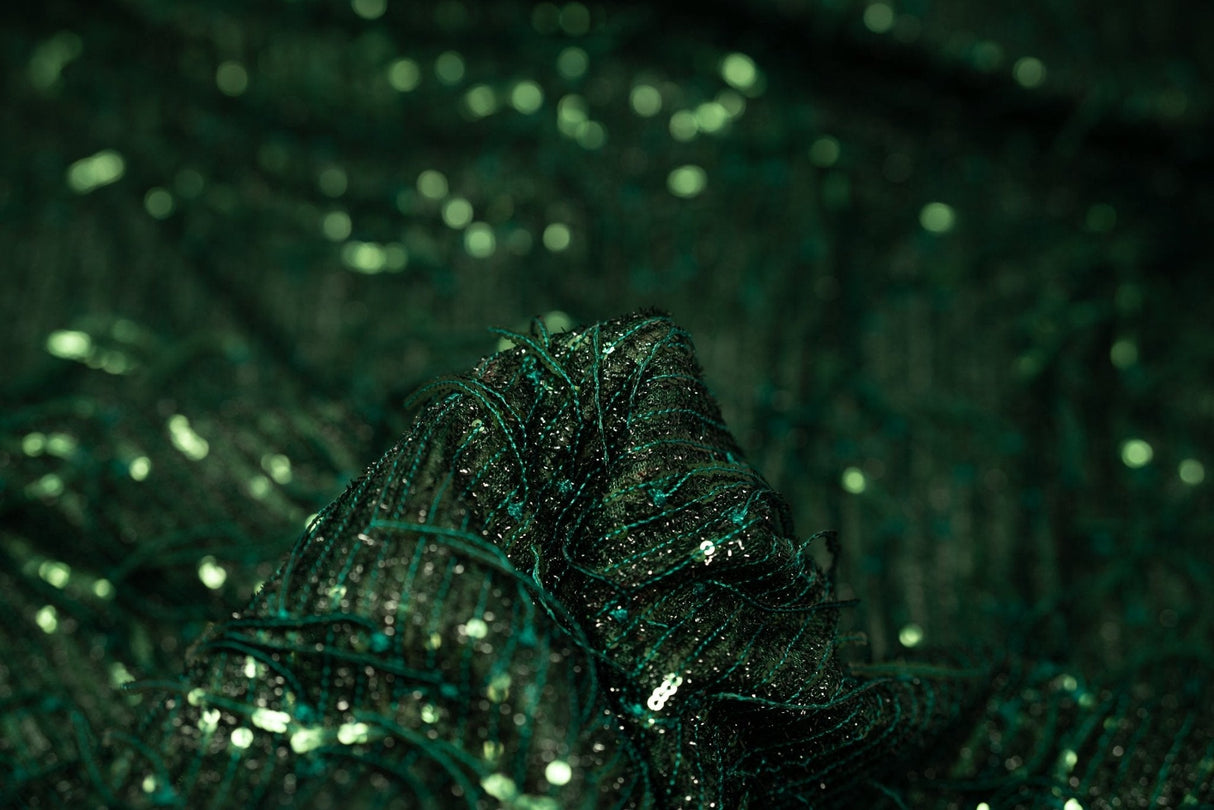 Sequin Mesh Polyester Fabric