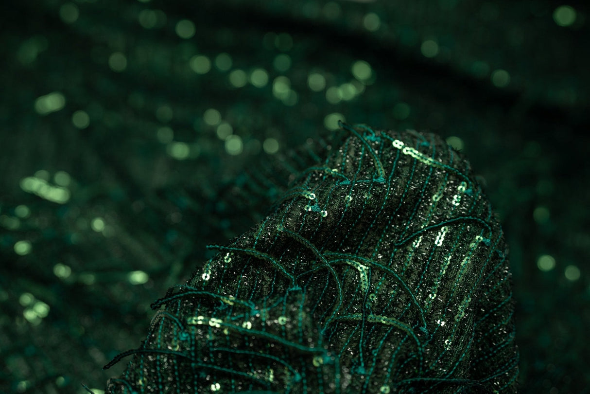 Sequin Mesh Polyester Fabric