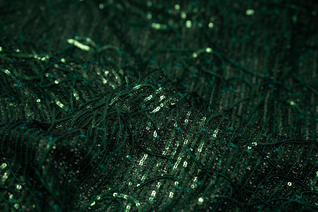 Sequin Mesh Polyester Fabric