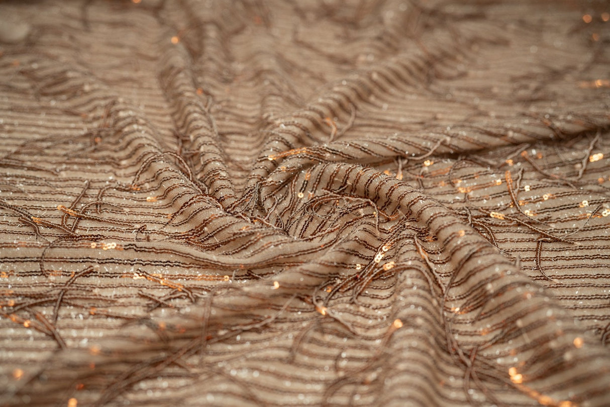 Sequin Mesh Polyester Fabric