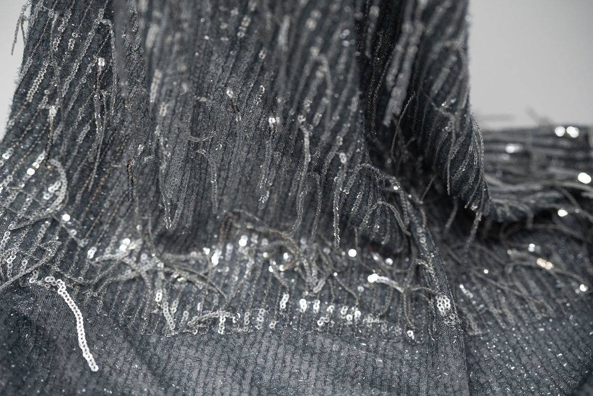 Sequin Mesh Polyester Fabric