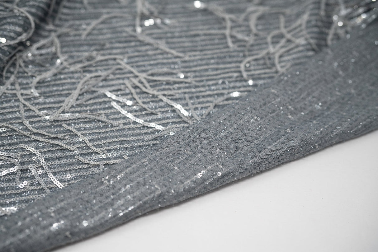 Sequin Mesh Polyester Fabric