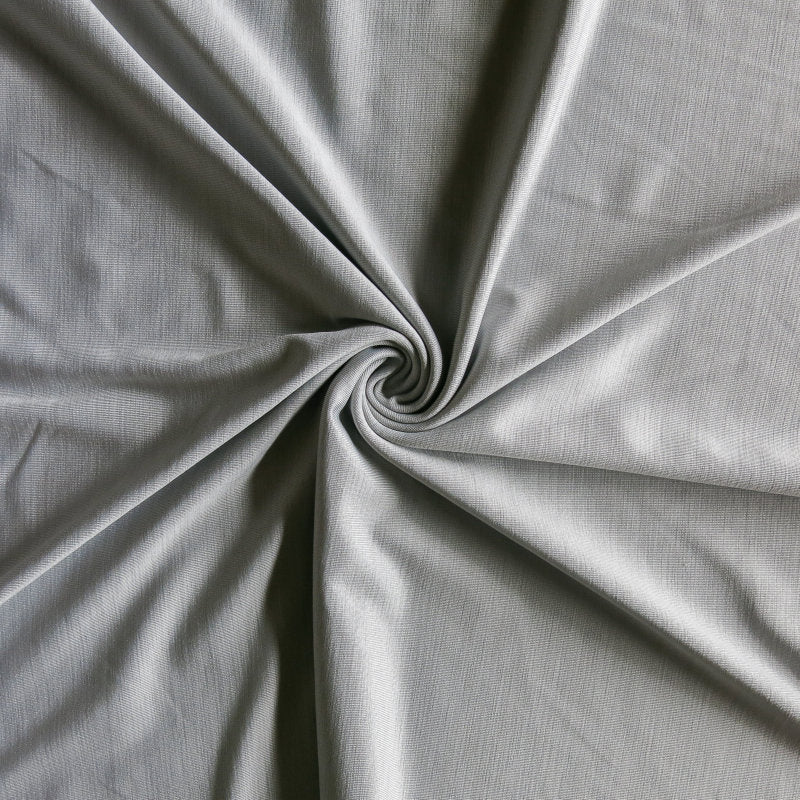Poly Lycra Jersey Knit Fabric Silver Dry-Flex Space Dye