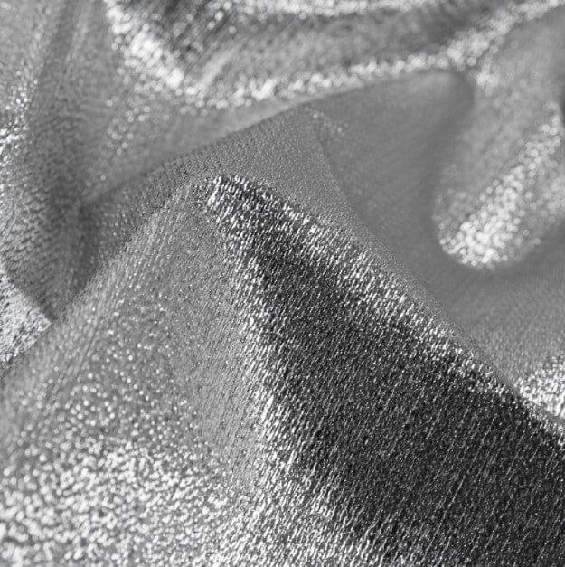 Metallic Lame Metallic Satin Lame Polyester Fabric - Gold And Silver Satin Woven, 60" Width (1 Yard)