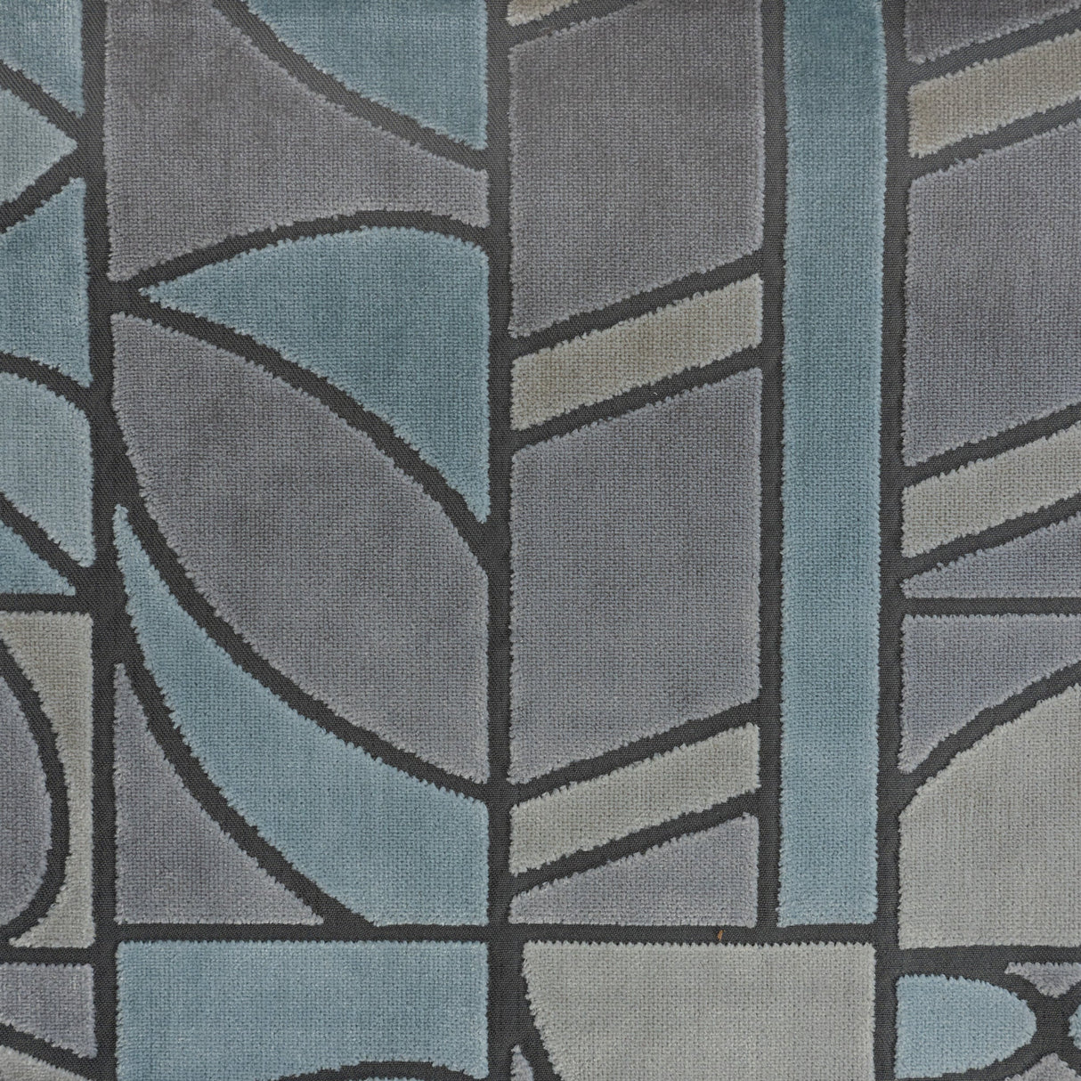 Cut Velvet Upholstery Fabric Sinatra Geometric 55"
