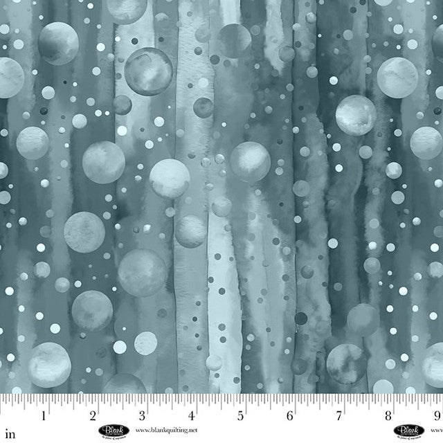 Cotton Wideback Fabric Slate Bubble Pops 108"