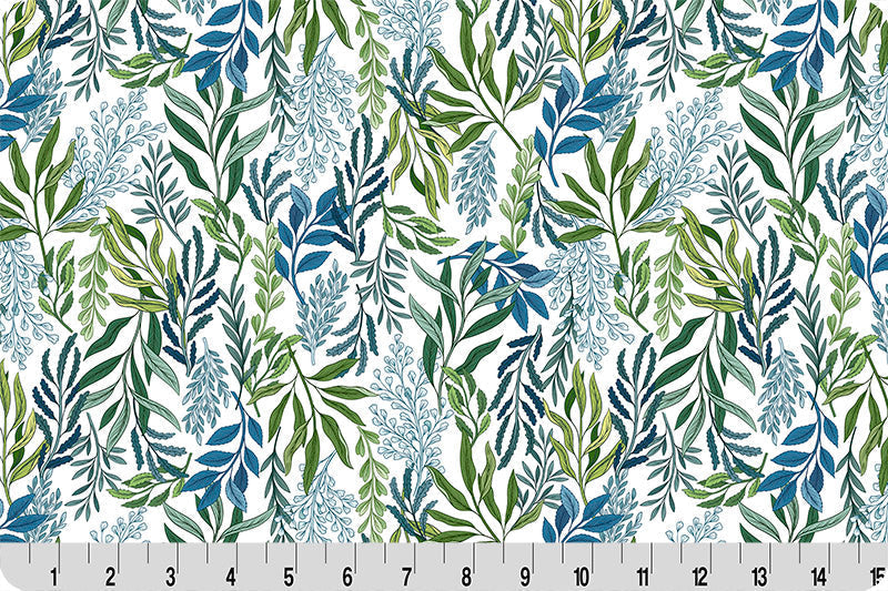 Quilting Cuddle Fabric Snow Whispering Blooms