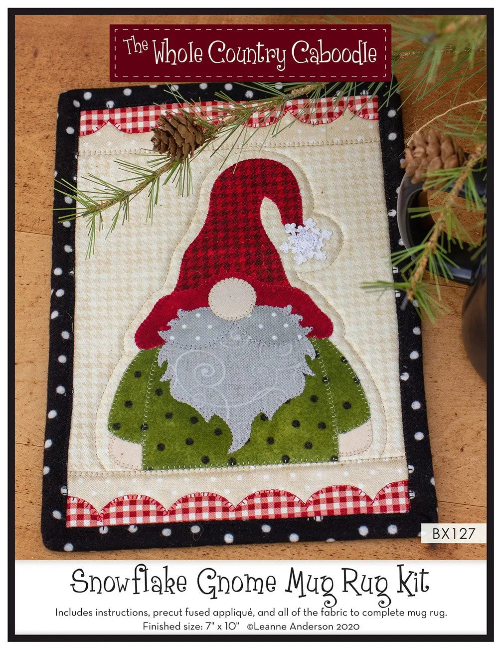 Mug Rug Kit Snowflake Gnome