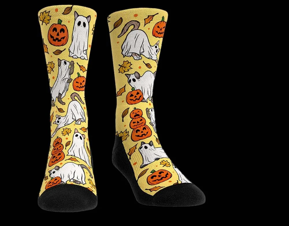 Ghost Cats - Monster Socks