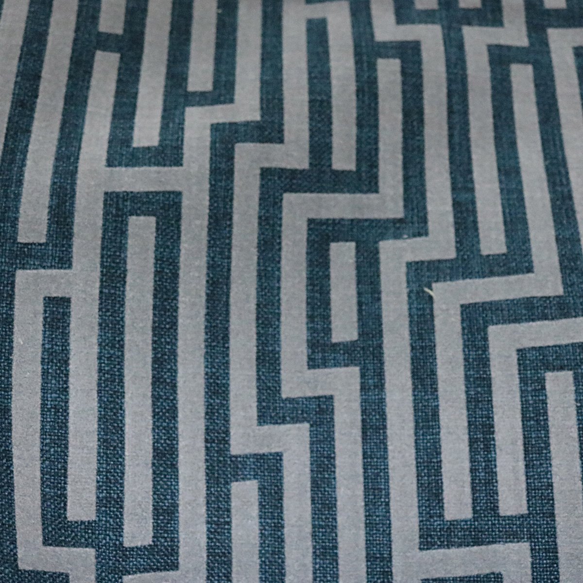 Linen Blend Flock Lines Upholstery Fabric by the Yard