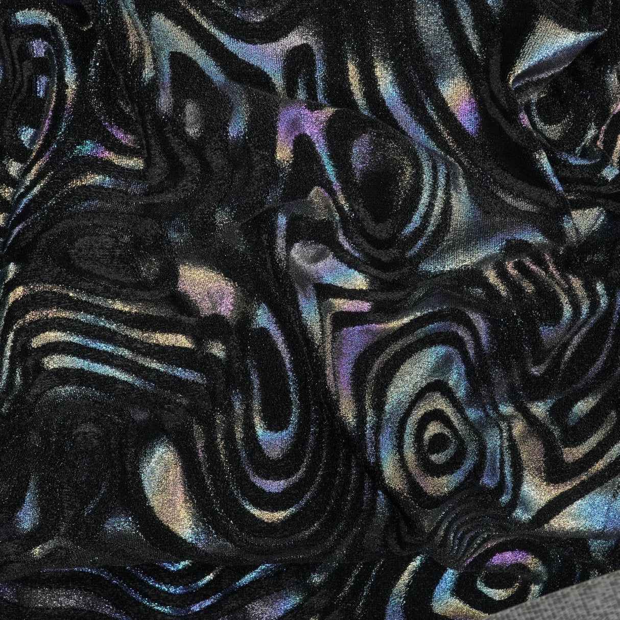 Foiled Stretch Velvet Sonic Swirl
