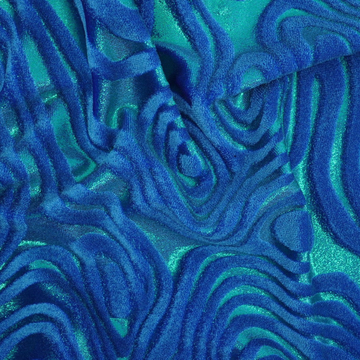 Foiled Stretch Velvet Sonic Swirl