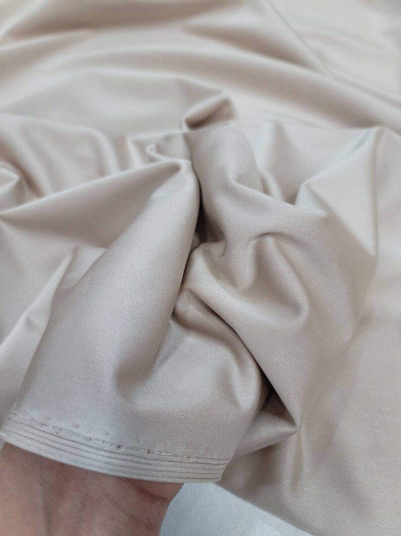 Champagne Beige 4-Way Stretch Spandex Fabric