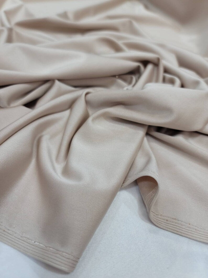 Champagne Beige 4-Way Stretch Spandex Fabric