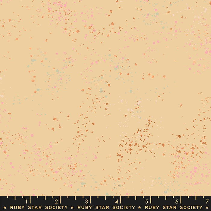 Cotton Fabric Speckled Metallic Parchment 43/44"