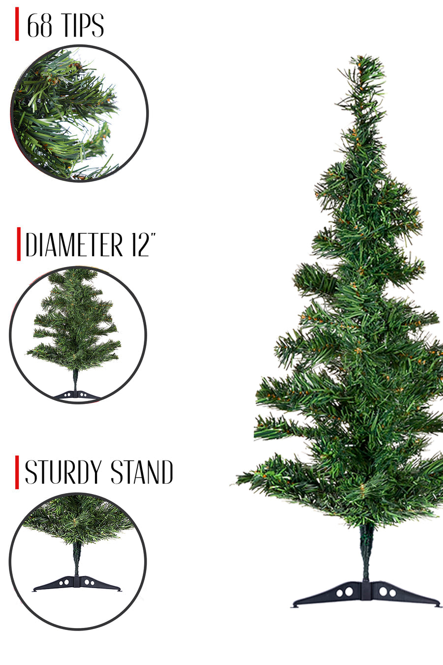 2' Tabletop Classic Tree