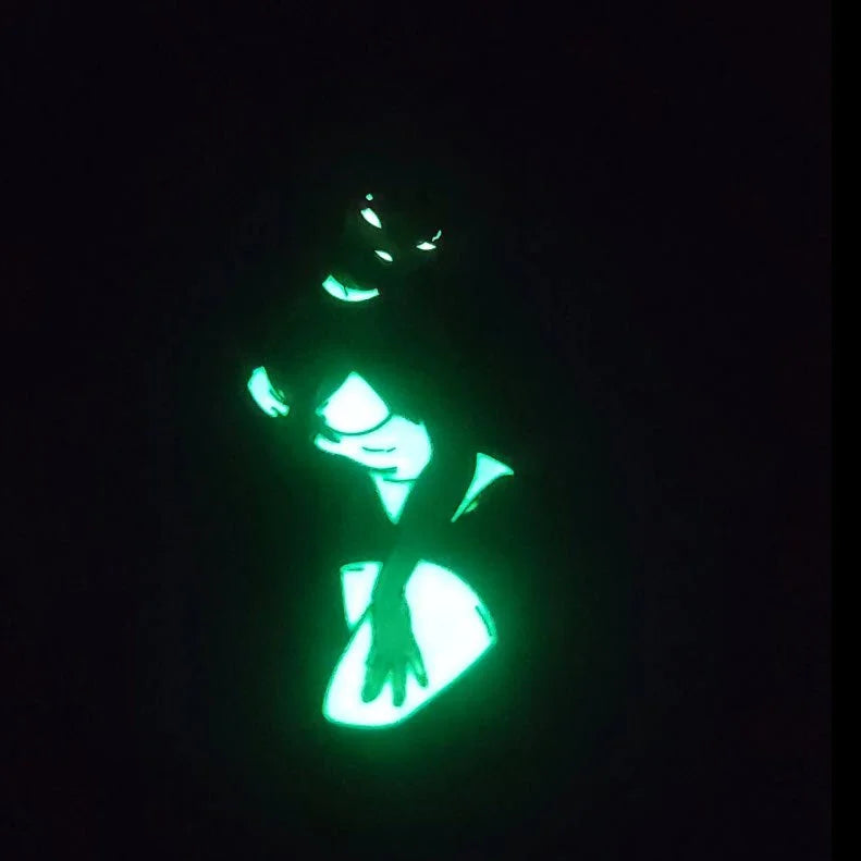 Holly Would Lounge Singer - White with Glow in The Dark - Enamel Pin