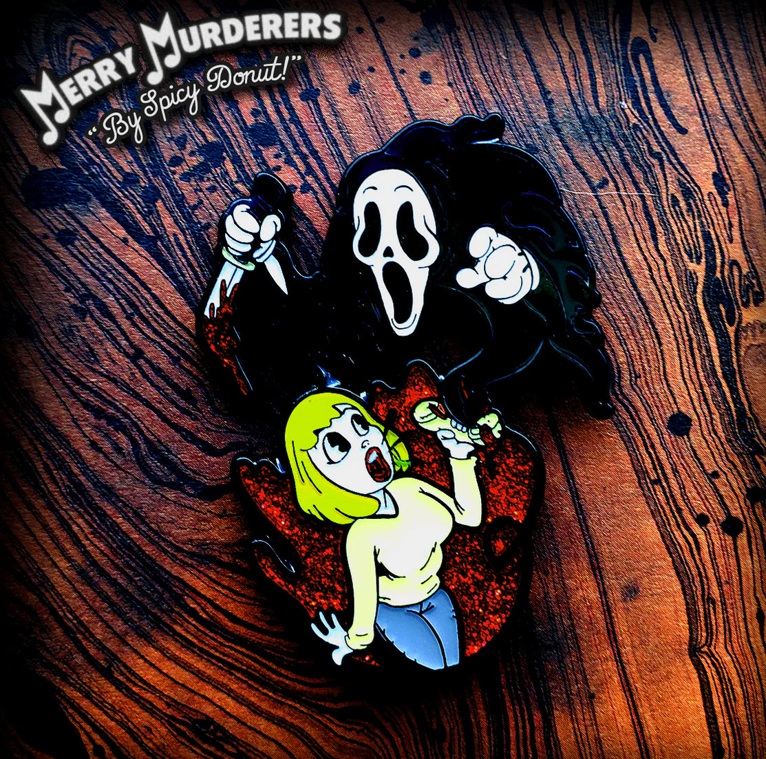 Gosh Golly Guh-Ghost ! - With Glitter Blood - Enamel Pin
