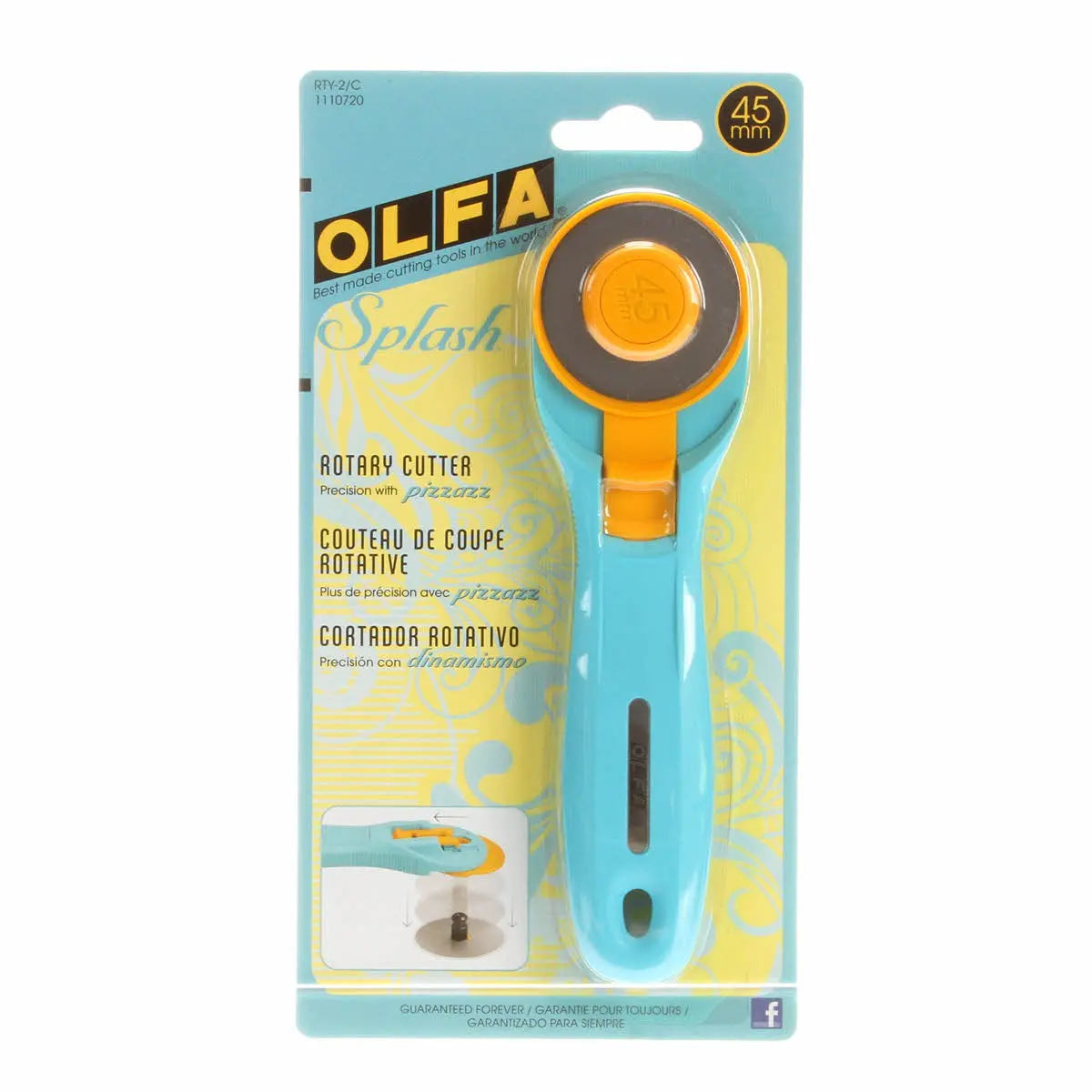 Rotary Cutter 45mm Aqua