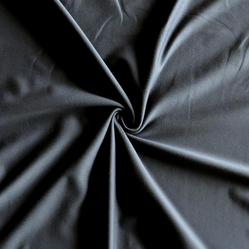 Poly Lycra Jersey Knit Fabric - Graphite