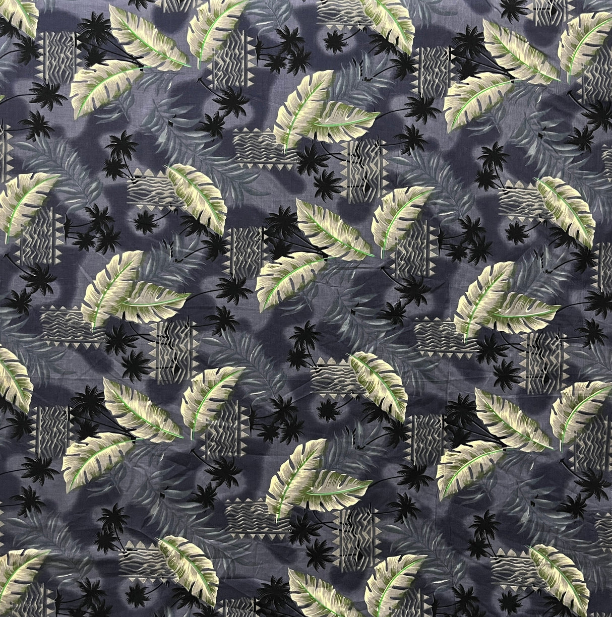 Cotton Fabric Split Leaf Hammock Fern Print