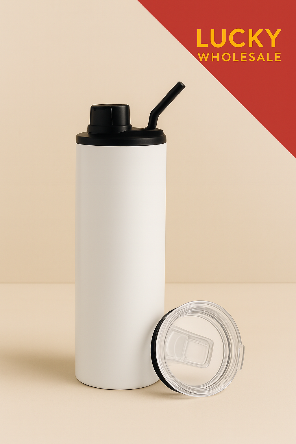 20 Oz Sports Tumbler - Double Wall Insulated Stainless Steel, Flip Top And Straw Lid, 20 Oz (1 Tumbler)