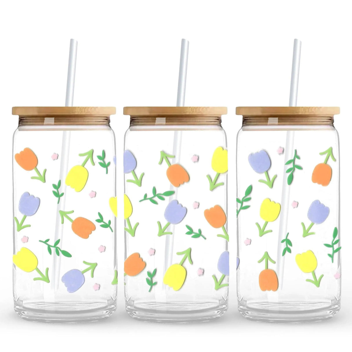 UV DTF Wrap - Spring Tulips (9.7" x4.3")