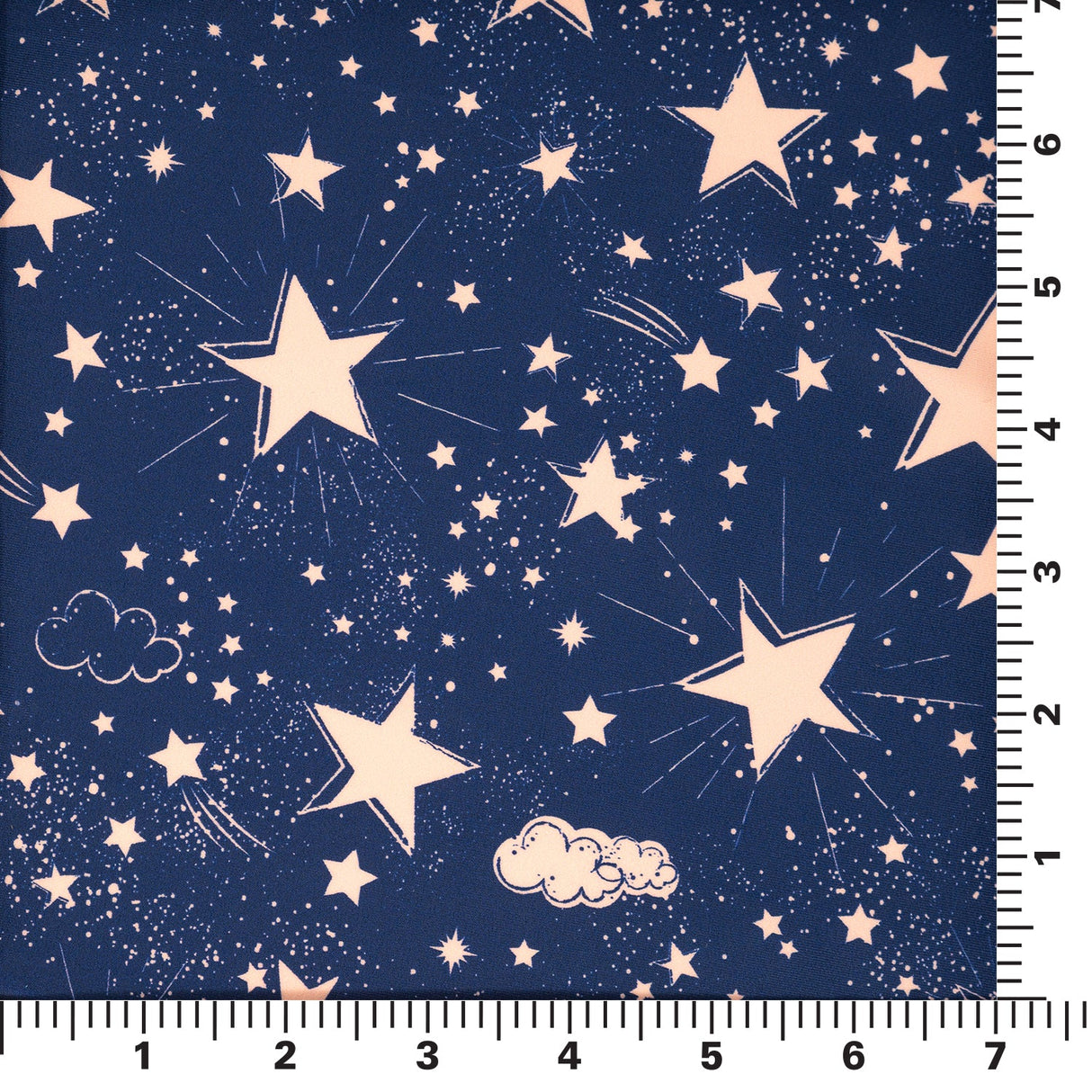 Printed Spandex Star Bright