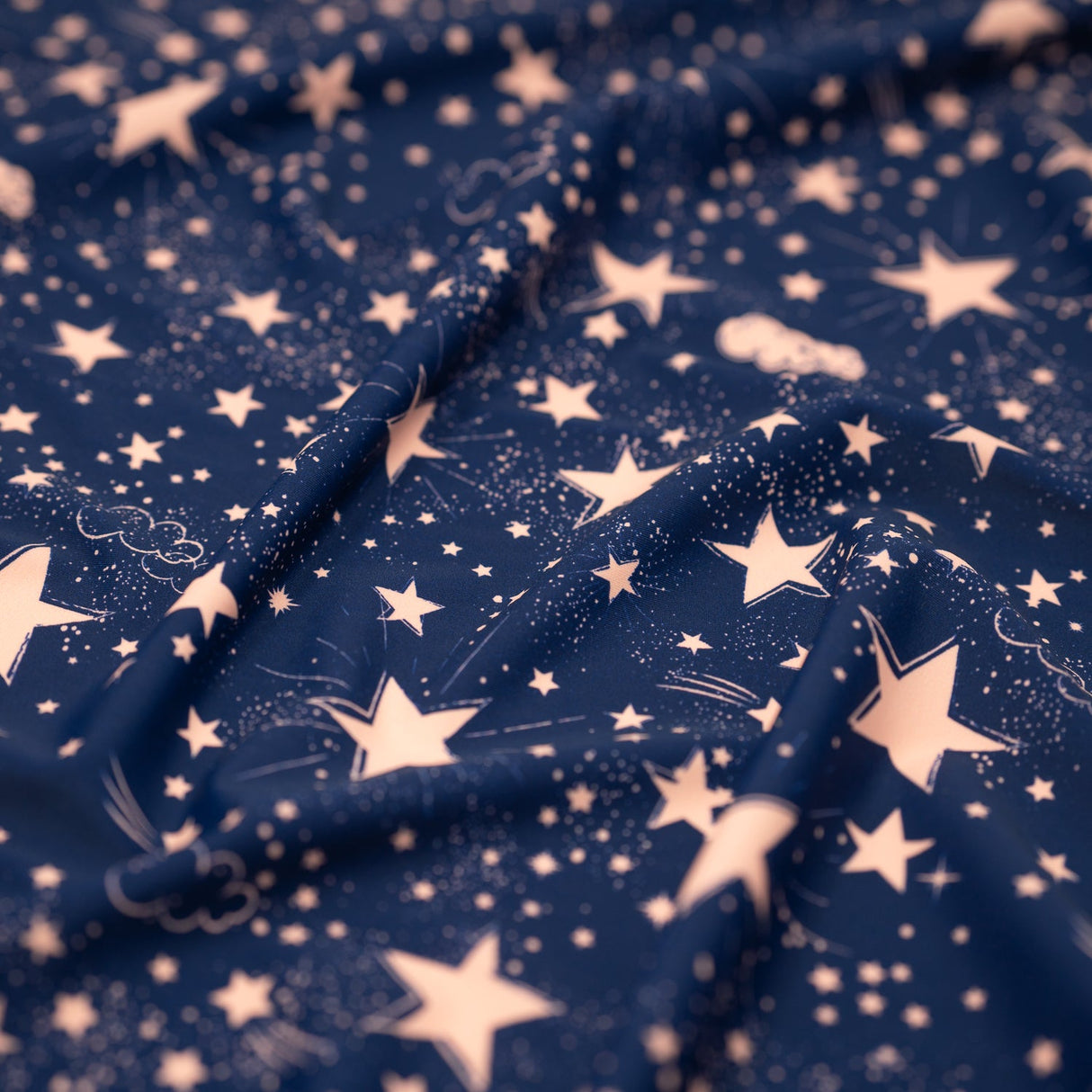 Printed Spandex Star Bright
