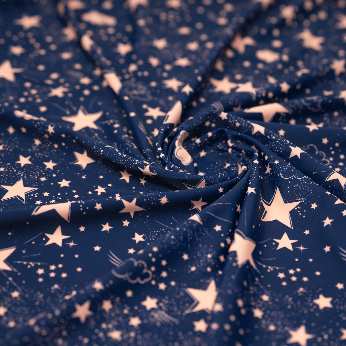 Printed Spandex Star Bright